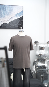 Áo phông nam nữ trơn Cotton SUN Màu Ghi Đậm mẫu đơn giản trẻ trung Menswear Cổ Tròn