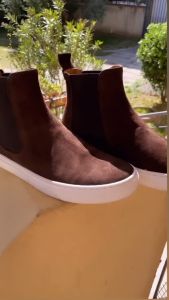 Giày Chelsea Boots Bốt Nam Da Thật - Duca Di Morrone - Da Lộn Cổ Cao Sản Xuất Và Nhập Khẩu Chính Hãng Tại Italy Thiết Kế Sang Trọng Lịch Thiệp - NICOLO-CAM