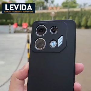 Infinix GT 10 Pro Softcase Macaron Black Case Tpu Full Black Protection