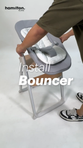 Hamilton EasyLift High Chair Bouncer - Grey