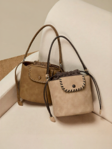 Josiny | Drawstring Bucket Bag Shoulder Crossbody Handbag