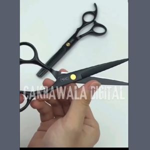 PROMO Set Gunting Rambut Lengkap 1 Set Sasak Super Tajam Flat Hairdressing Scissors 8 PCS - HI679