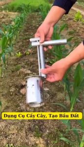 Dụng Cụ Làm Vườn Cầm Tay Inox Bền Đẹp – Dùi Ghép Cây Đục Lỗ Trồng Hạt Tiện Dụng Giúp Làm Vườn Dễ