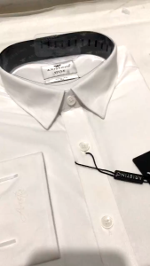 Áo sơ mi trắng dài tay nam ARISTINO dáng slim ôm nhẹ lịch lãm chất vải mềm mát kháng khuẩn hạn chế nhăn ALSR12