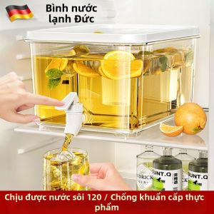 LUTUMEI | Bình Nước Lạnh Dung Lượng Lớn Chống Nhiệt Có Vòi Đậy Kín Chất Lượng Thực Phẩm