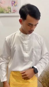 Stell Baju Melayu Pria dan Celana Satin Premium