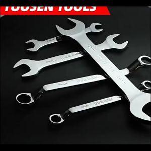 ในสต็อก ประแจปากตาย ประแจแหวนข้าง 8-19mm 6/8 piece combination wrench set 8 to 19mm dual purpose wrench set