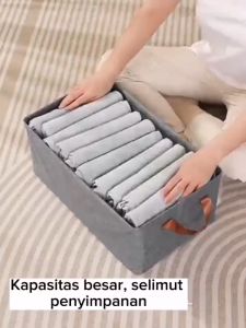 Tempat Penyimpanan Baju Selimut Keranjang Serbaguna Peva Quilt Storage Bag  box baju serbaguna box Rangka Baja Kotak Penyimpanan
