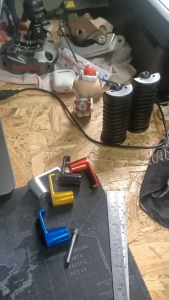 ขอเกี่ยวหมวก มิเนียม อเนกประสงค์/ตะขอเกี่ยวหมวก อลูมิเนียม มอเตอร์ไซร์ /เกี่ยวหมวก WAVE และ รถมอไซร์ทั่วไป ( พร้อมน็อตเลส 1ตัว )