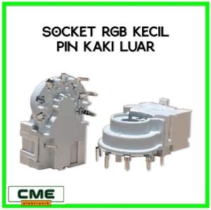 CRT Socket Soket RGB Tv Tabung Leher Kecil /Pin 6 - 7 - 8 Kualitas Baik Cod