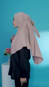 Hijab Ar 446 Terbaru By Hijab Ar-Rafi / Ar 446 Hijab Jersey Instan Tali / Jilbab Tali