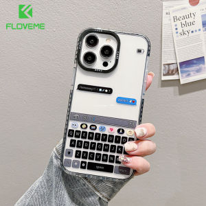 FLOVEME Personality Creativity Chat Window Phone Case For iphone 14 13 12 11 Pro Max 14 Plus INS Cartoon Clear Lens Protection TPU Soft Shockproof Back Cover For iphone 14 13 12 11