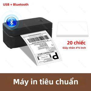 Máy In Nhãn Nhiệt Bluetooth Marklife X4 110mm 4x6 Inch In Vận Đơn Tương Thích Với iPhone Android Mac Windows Dùng Cho Doanh Nghiệp Nhỏ