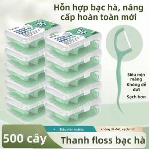 YOULE | Mint Flavor Double Layer Fine Dental Floss Picks