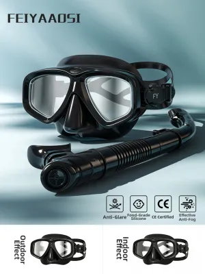 FEIYAAOSI | Prescription Waterproof Anti-Fog HD Diving Mask
