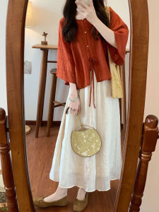 DANTING | Chinese Style Literary Loose And Slimming Set