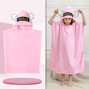 Enjoy GrowUp | Childrens Hooded Bathrobe Towel for Swimming and Bathing