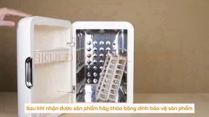 Máy tiệt trùng UVC SKULD V5 30L cao cấp sấy khô khử khuẩn  38 hạt đèn thiết lập AInhiệt thấp lưu trữ 72H BH 12 Tháng