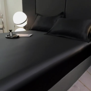 3 IN 1 Silk Satin Bedsheets Set Plain Garterized Bedsheet With 2 Pcs Pillowcases Soft Cool Touch