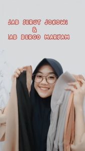 HIJAB MARYAM - Kerudung instan jilbab khimar tali non pet maryam syari murah bahan kattun adem lembut