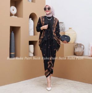 Setelan Cardigan Renda Kondangan Outvit Renda Modern