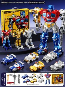 BEI JESS | Transformable Magnetic Robot Car Toy 3-6Y