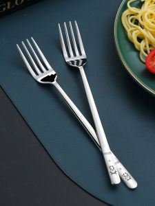 Food Grade 316 Stainless Steel Forks for Children Home Use Western Dinner Pasta Eating Steak Fork Commercial Use Business Dining Utensils