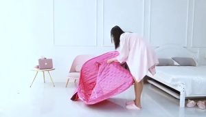 ตู้อบซาวน่าพับเก็บได้ อบสมุนไพรไอน้ำ ใช้สำหรับอยู่ไฟหลังคลอด อบลดน้ำหนักได้ เครื่องทำสปา