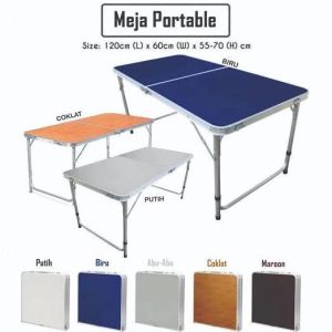 Meja Lipat Meja Koper Meja Serbaguna Portable 1 Meja Lipat Dapat 2 Kursi Meja FLIPPER