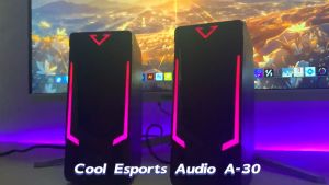 Computer Speakers Desktop Computer Speakers Laptop ComputerSpeakers Desktop Stereo Speakers Wired Connection USB PoweredWith LED Ambient Light Suitable For Devices With 3.5mm AudioInterface Such As Computers Tablets Laptops Game ConsolesMP3/MP4