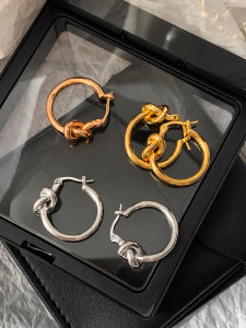 CELIIF | Unique Knot Circle Earrings
