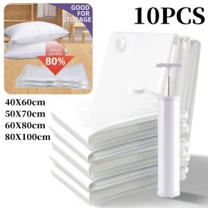 1-10Pack Vacuum Storage Bags Space Saver Bags Compression for Comforters and Blankets Sealer Clothes Travel Packing Organizer