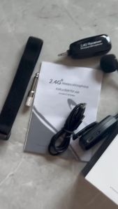 Profesonal 2.4G UHF Wireless Microphone System 160 Feet(50M) Range Audio With Receiver and Transmitter Clip-On Instrument Microphone For Chiness Musical Erhu Mic Chinese Erhu Wireless Microphone(SG Local Seller+FREE SHIPPING)