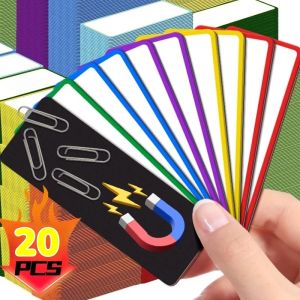 20Pcs Magnetic Label Stickers Reusable Dry Erase Magnetic Label Fridge Classification Sticker Office Whiteboard Display Label