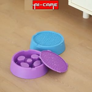 Detachable Multi-Functional Pet Slow Food Bowl Feeders Anti-Slip Solid Food Bowl For Cat And Dogs