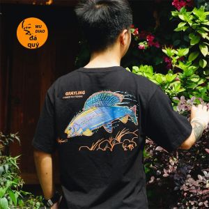 Dinggelvxing | Áo Thun Đi Cá Đánh Thấm Mồ Hôi Thông Khí Tay Ngắn