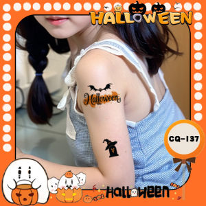 Halloween Halloween Color Tattoo Sticker Witch Bat Waterproof Kids Creative Stickers Face Arm Hand Back