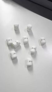 10pcs Resin Simulation Expression Cotton Candy Cream Clay Accessories DIY Handmade Materials Resin Parts