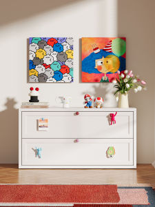Sleek Modern Bedroom Steel Drawer Cabinet