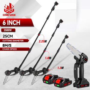 chainsaw makita 6 Inch 2.25M Telescoping Pole Electric Chainsaw Cordless Garden Tree Pruning Tool 60 ° Height Adjustable Branch Saw for Makita 18V Battery