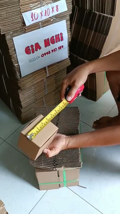 1 hộp carton đóng hàng, gói hàng 10x10x8 cm giá gốc tận xưởng dùng đựng ...