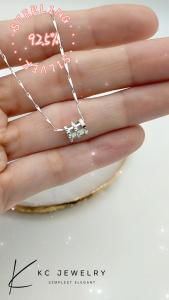 KC Jewelry S925 Silver - White Gold Plated INS Tiny Waist Pendant