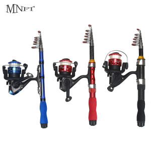 Portable Sea Pole Throwing Rod Remote Throw Rods Fiberglass 1.5m Telescopic Fishing Rod Gear Ratio Spinning Fishing Reel Set