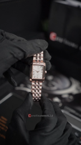 Jam Tangan Wanita Alexandre Christie Classic Steel AC 8706 LDBRGMS Silver Dial Rose Gold Stainless Steel Strap