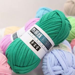 100g เส้นด้ายหนา Super Soft สีผ้าเส้นด้ายสําหรับถักมือทอกระเป๋าพรมตะกร้า DIY มือถักวัสดุ