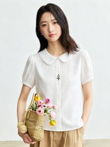 INMAN | Áo Sơ Mi Mỏng Nhẹ Từ Cotton Có Thêu
