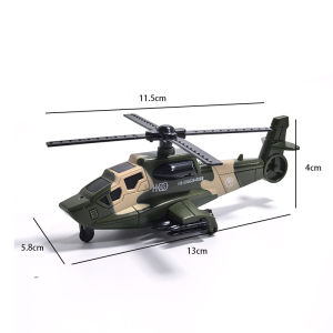 Alloy Metal+Plastic Pull Back Car Simulation Military Armed Tank Helicopter Armored Vehicle Car Truck Childrens Toy Model
