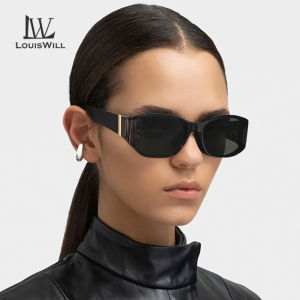 LouisWill Women Sunglasses Fashion Sunglasses UV400 Lightweight Large Frame Summer Sun Glasses Curved Lens Retro Square Sunglasses Street Driving Fishing Traveling Camping Glasses