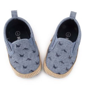 Baby Boy Casual Canvas Shoes Soft Sole Fashionable Low Top Breathable School Indoor Sneakers for 0-1 Year Old Infants