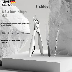 Kìm Cắt Móng Chân Tay Đức Chất Liệu Thép Không Gỉ Cao Cấp 20mm Đầu Nhọn Cong Chuyên Dụng Cho Móng Chân Mọc Ngược Dùng Được Cho Cả Tay Và Chân.
